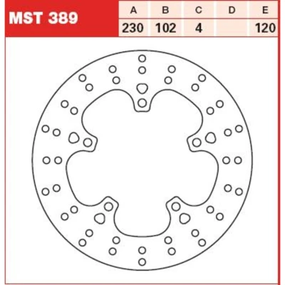 Immagine di TRW MST389 Disco freno 230 4