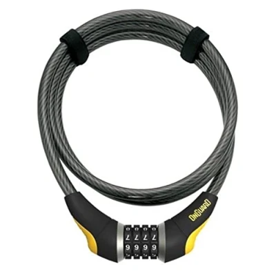 Immagine di On Guard ON8041 Lucchetto a Cavo Akita, 18,5 x 1,2 cm, Colore: Nero