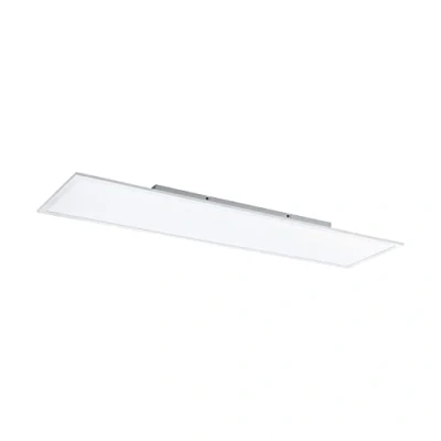 Immagine di EGLO Lampada da soffitto Led Salobrena B, metallo, plastica bianca, pannello con telecomando, colore della luce regolabile (caldo freddo), RGB, dimmerabile, L x 120 30 cm