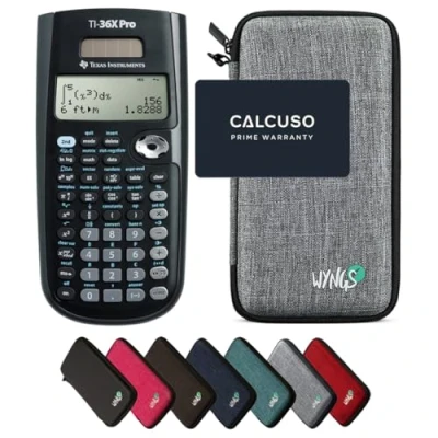 Immagine di CALCUSO Pacchetto Base grigio chiaro con Calcolatrice TI 36X Pro MultiView