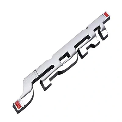 Immagine di longyitrade Decorazione Autoadesivo per Decalcomanie Auto in Metallo Stile Sport 3D Argento