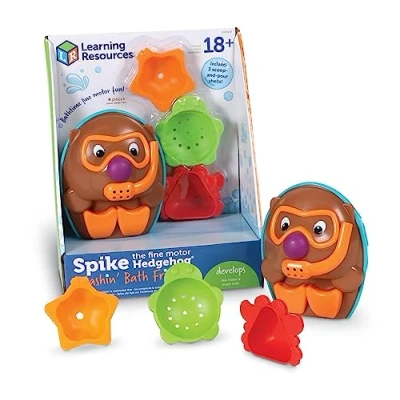 Immagine di Learning Resources Amici del Bagnetto di Spike Il Riccio della Motricità Fine, 4 Pezzi, dai 2 Anni, Giocattoli per l’apprendimento, i più Piccoli, Primi Anni