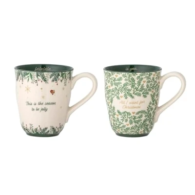 Immagine di Bloomingville Grazia Set di 2 tazze, in gres porcellanato, dimensioni 9 x 10 cm, 300 ml