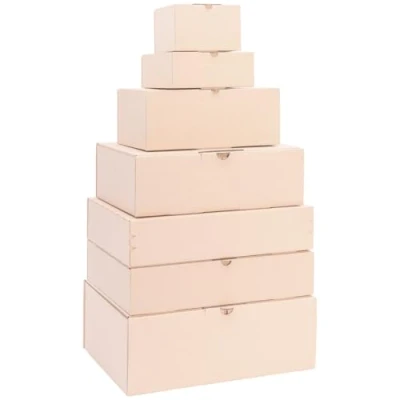 Immagine di verpacking 50 Scatole fustellate 12 x 10 8 cm piccoli cartoni per spedizioni dimensioni e quantità a scelta