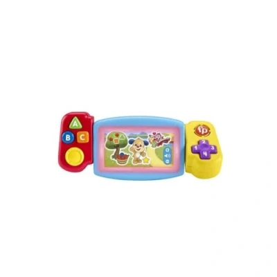Immagine di Fisher Price Console Gira e Impara, Videogioco Finto per Bambini ai Primi Passi, con luci, Suoni Canzoni educative,Giocattolo 9 36 Mesi, Edizione: Francese, HNL50
