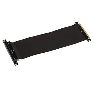Immagine di KALEA INFORMATIQUE cavo di espansione PCI Express tipo riser. Connettori PCIe x16 e a nastro schermato semirigido da 25 cm.