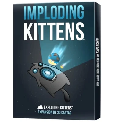 Immagine di Exploding Kittens Imploding Espansione Gioco di Carte per gli Amanti dei Gatti e delle Esplosioni Da 7 Anni 2 a 6 Giocatori 15 Minuti Partita Italiano