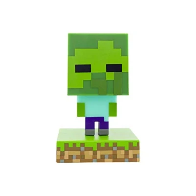 Immagine di Paladone Minecraft Zombie Icon Light BDP Mini Lampada da Notte Divertimento Pixelated Super Luminoso, Multicolore
