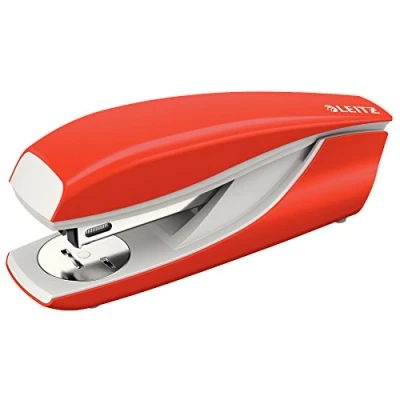 Immagine di Leitz Cucitrice da Ufficio, Capacità fino a 30 Fogli, Rosso (Chiaro), Design Ergonomico in Metallo, Include Punti, Gamma NeXXt, 55020020