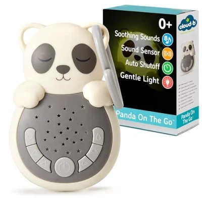 Immagine di Cloud b con suono e luce calmante da viaggio 4 rumori bianchi ninna nanne Sensore intelligente di risveglio Sweet Dreamz Panda