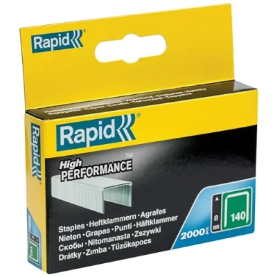 Immagine di Rapid 11908131 No. 140 Graffe a Filo Piatto 8 mm, Acciaio, 8mm
