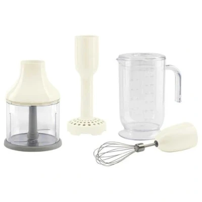 Immagine di Smeg HBAC11CR Set di 4 frullatori a Immersione, Colore: Crema