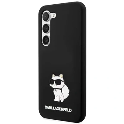 Immagine di CG MOBILE Karl Lagerfeld KLHCS24SSNCHBCK Cover Cellulare Custodia Rigida in Silicone per S24 S921, Colore: Nero