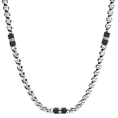 Immagine di Fossil Collana silvercoloured, Uomo, Taglia: One Size, Silver coloured