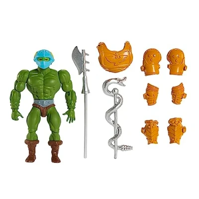 Immagine di Masters of the Universe Origins Guardia infiltrata di Eternia, Ascesa degli Snake Men, action figure con accessorio da combattimento e mini fumetto, giocattolo per bambini, 6+ anni, HKM77