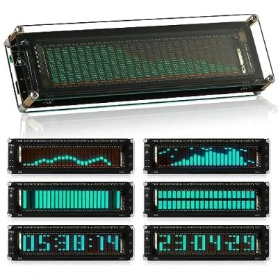Immagine di Nobsound, amplificatore per musica, indicatore a 15 livelli, VU meter, display VFD al LED