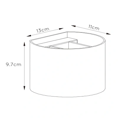 Immagine di Lucide Applique LED Xio, rotonda, oro satinato