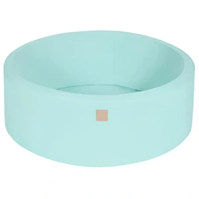 Immagine di MEOWBABY Piscina di Palline per Bambini Tondo 90x30cm Piscine senza Palline, Cotone, Menta