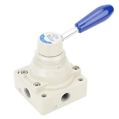 Immagine di Leva di comando manuale a valvola controllo pneumatica 4 vie e 3 posizioni inversione in lega alluminio 4HV230 08 da 1