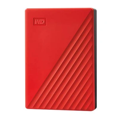 Immagine di WD My Passport 4 TB Hard Disk esterno da 2,5 USB 3.2 Gen 1 (USB 3.0) Rosso WDBPKJ0040BRD WESN