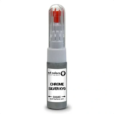 Immagine di SD COLORS KY0 Kit di riparazione per ritocchi in argento cromato compatibile con NISSAN, 20 ML, colore