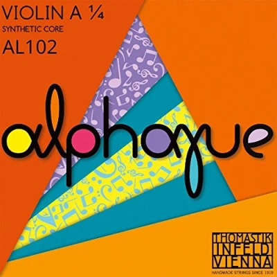 Immagine di Thomastik corda per violino ALPHAYUE 1/4, misura 260mm/10.2&quot; La nucleo sintetico, rivestimento in alluminio