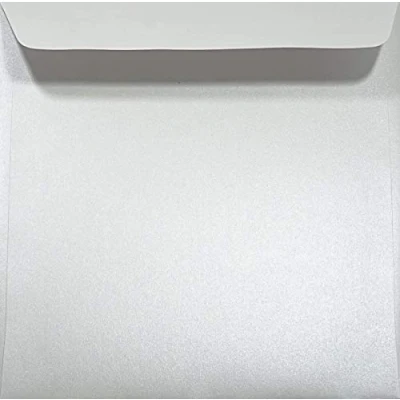 Immagine di Netuno 500 buste lettera perlate quadrate bianche 17 x cm 120g Majestic Marble White eleganti perlati per partecipazioni battesimo comunione matrimonio Natale Pasqua biglietti auguri invito