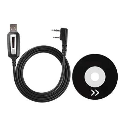 Immagine di Regun cavo di programmazione Walkie Talkie programmato, USB, con driver CD, per radio Baofeng GT 3 UV 82 BF 888s