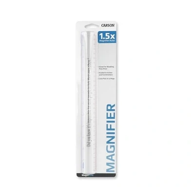 Immagine di Carson MagniRule lente d’ingrandimento 1,5x a barra 1.5x con righello da 30 cm