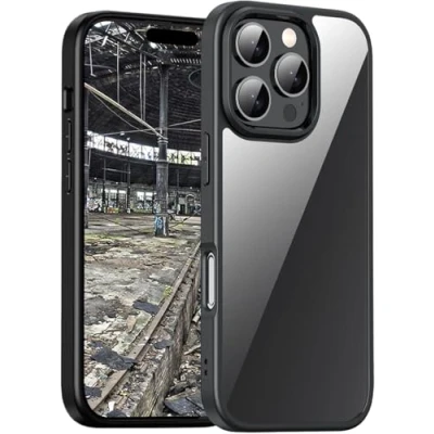 Immagine di JT Berlin BackCase Pankow Hybrid Backcover per cellulare Apple iPhone 16 Pro Nero, Trasparente Carica induttiva