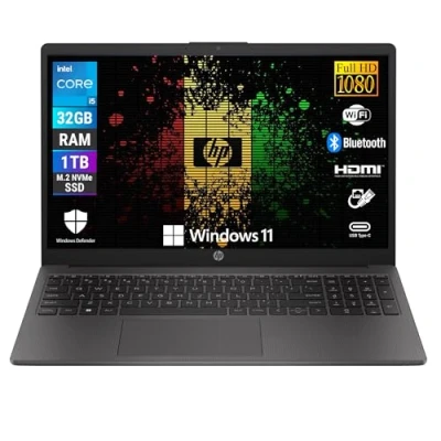 Immagine di HP 250 G9, Notebook Display 15.6&#039;&#039; FHD, Intel Core i5 1235u 10 4.4Ghz, Ram 32GB, SSD 1000GB, Pc Portatile Windows 11