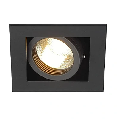 Immagine di SLV 1 / Spot, proiettore, faretto soffitto, Lampada LED a Incasso, Illuminazione di Interni GU10, KADUX QPAR51 50W Nero Opaco