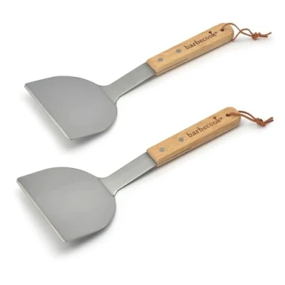 Immagine di barbecook 2 spatole per Piastre, in Acciaio Inossidabile cuocere alla Piastra, spatola da Cucina, Accessori Barbecue