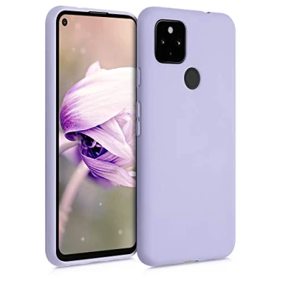 Immagine di kwmobile Custodia Compatibile con Google Pixel 4a 5G Cover Back Case per Smartphone in Silicone TPU Protezione Gommata lavanda