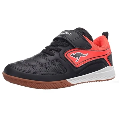 Immagine di KangaROOS K5 Block Ev, Scarpe da Ginnastica Unisex Adulto, Jet Black Fiery Red, 39 EU