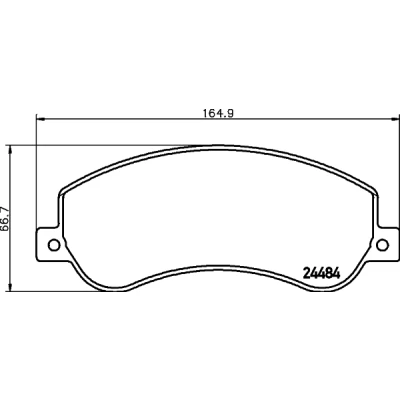 Immagine di HELLA 8DB 355 015 401 Kit pastiglie freno Non predisposto per contatto segnalazione usura con bulloni pinza accessori