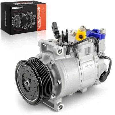 Immagine di Compressore aria condizionata Sostituzione per A4 8E2 B6 8EC 8ED 8E5 B7 8H7 8HE A6 4F2 4FH 4F5 C6 Exeo 3R2 3R5 2000 2011 4F0260805G