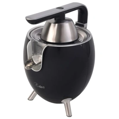 Immagine di ARDES ARSPRE03 JUICE ART Spremiagrumi Elettrico Piccolo di Design a Pressione Spremi Agrumi 0.5l con Filtro in Acciaio Inox, 2 Coni Spremitura Ideale per Spremuta Arance Melograno