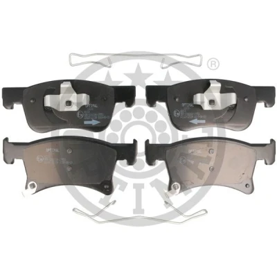 Immagine di OPTIMAL Kit pastiglie freno Assale anteriore con segnalatore acustico usura accessori BP 12698 OPEL: Corsa E Hatchback, Adam