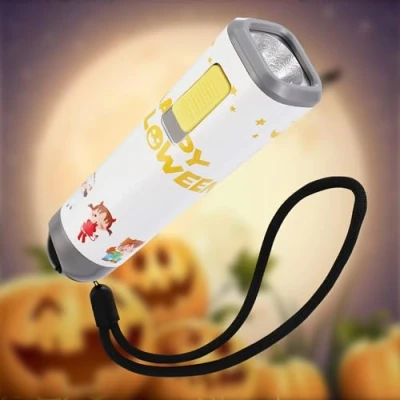 Immagine di EverBrite torcia per bambini con cavo bianco, piccola a LED 1W 3 batterie AAA, Regali di compleanno