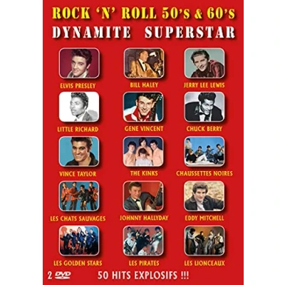 Immagine di Rock N Roll 50s and 60s Dynamite Superstar 50 Hits Explosifs 2 DVD
