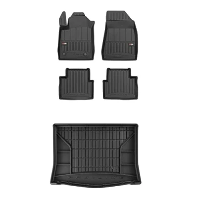 Immagine di FROGUM ProLine 3D Esclusivi Tappetini auto in gomma e vasca baule bagagliaio su misura per Alfa Romeo Giulietta 2010 2020 I bordi più alti