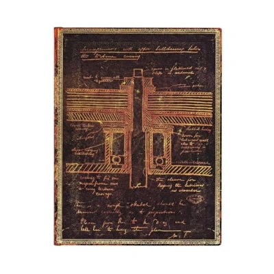 Immagine di Paperblanks Tesla, Bozzetto di una Turbina Flexi a copertina morbida Ultra Bianco