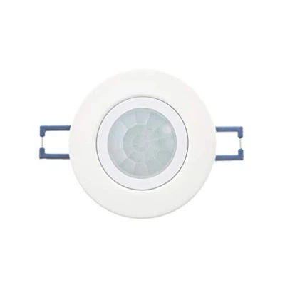 Immagine di HUBER MOTION 22, rilevatore di movimento a 360 , bianco, incorporato, da incasso, risparmio energetico, PIR, lente piatta, può essere utilizzato anche in una presa GU10