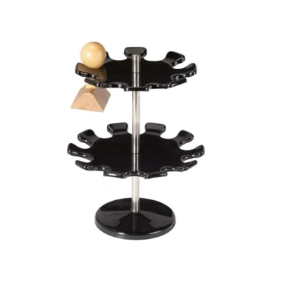 Immagine di MAUL Supporto per timbri in metallo, versione rotonda, 18 francobolli, colore: nero