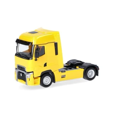 Immagine di herpa Modellino Renault T facelift trattore, miniatura in scala 1:87, pezzo da collezione, fatto Germania, modello plastica, colore: giallo