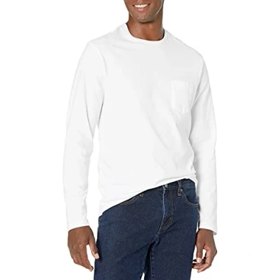 Immagine di Amazon Essentials T Shirt a Maniche Lunghe Regular Fit Uomo, Bianco, L