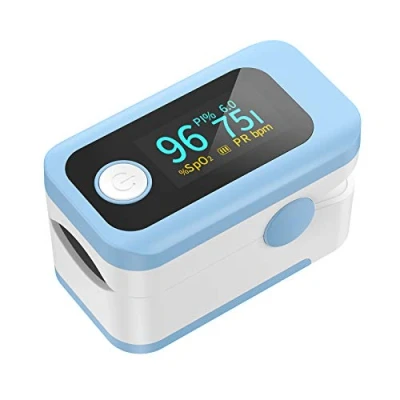 Immagine di Wawech 4 in 1 Saturimetro Professionale Pulsossimetro da dito con Display OLED multidirezionale Ossimetro per Saturazione di Ossigeno(SpO2) Frequenza Del Polso(PR) Indice Perfusione(PI)