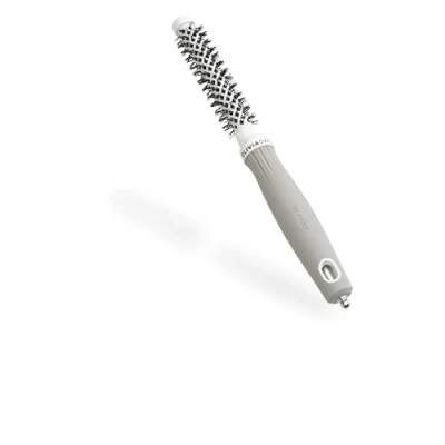 Immagine di Olivia Garden Expert Blowout Shine Bianco &amp; Grigio 15 Spazzola rotonda in ceramica antistatica per piega brillante e senza crespo