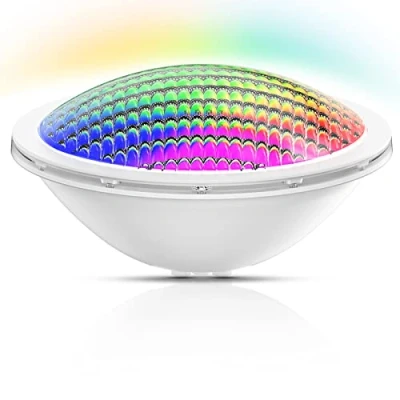 Immagine di LyLmLe LED Piscina PAR56,20W Luce per Sincronizzatore RGB Lampada,Multicolore Subacquea a Illuminazione Impermeabile IP68,12V AC(Non includere controller)